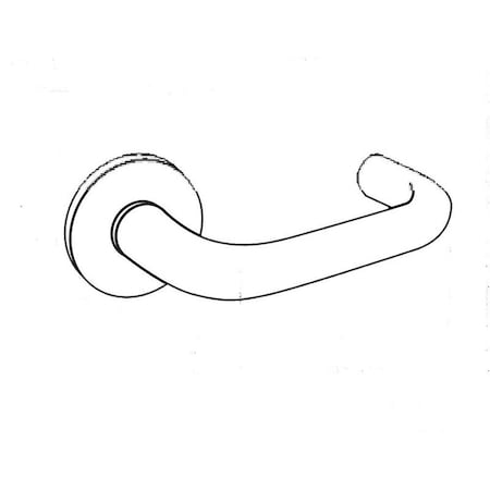 Arrow Lock Passage Mortise Lock, HS Lever, L Rose, Satin Chrome BM01 HSL 26D